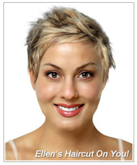 Ellen DeGeneres virtual hairstyle