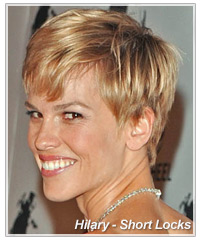 Hilary Swank hairstyles