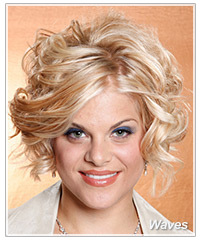 Wavy bob hairstyle