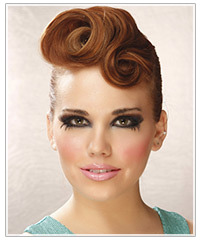 Model with ponytail upstyle