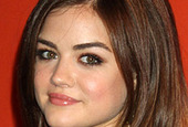 Lucy hale hairstyles for triangular or pear face shape