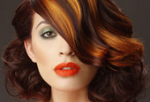 Highlighted hair color rules for a great look side