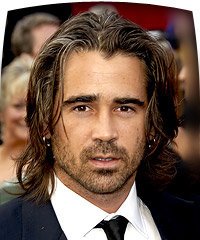Colin Farrell hairstyles