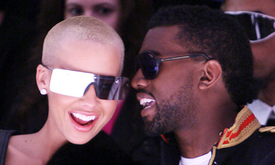 Amber Rose & Kanye West hairstyles
