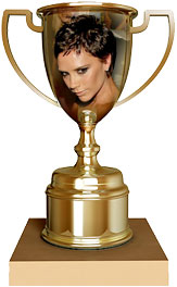 Victoria Beckham trophy