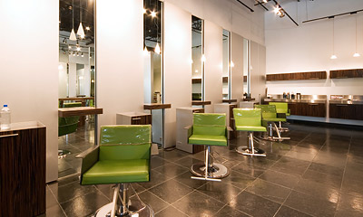 Hair salon inside
