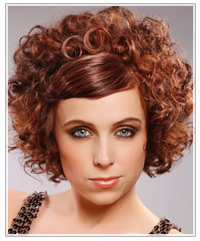 Formal short curly hairstyle