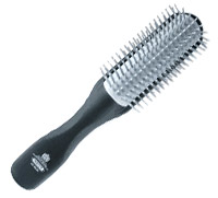 Half radial hair brush