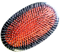 Military hair brush