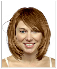 Medium length bob with bangs