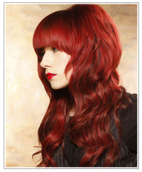 Model with long red waves