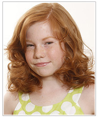 Child model with red hair