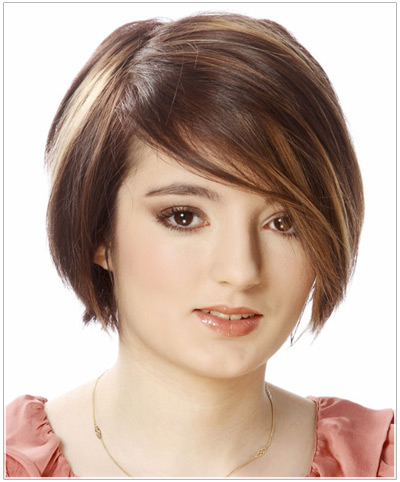Model with short hair