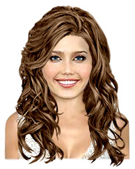 Long wavy mocha brown hairstyle