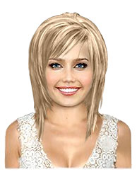 Honey blonde bob