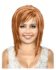 Copper blonde bob