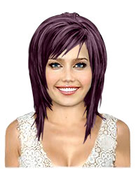 Dark violet bob