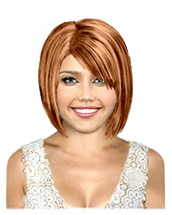 Copper blonde bob