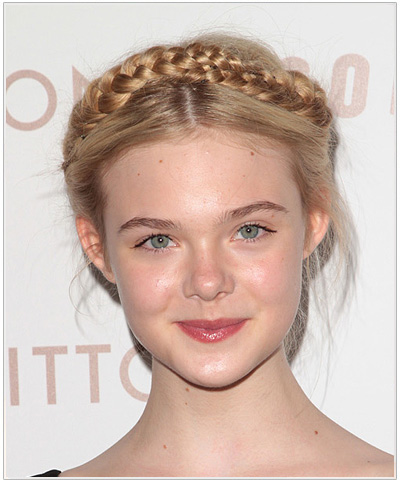 Elle Fanning Updo Hairstyle