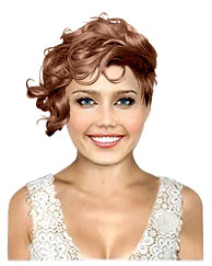 Short bridal hairstyle