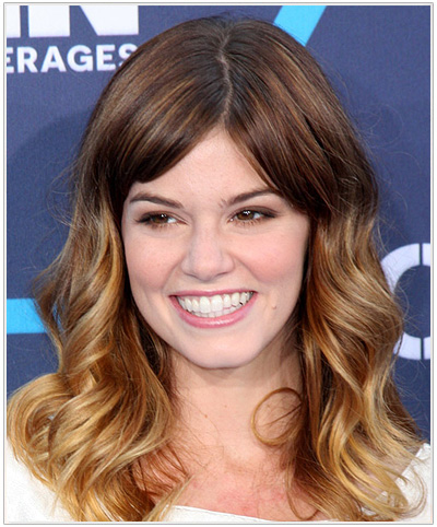 Rachel Melvin Long Wavy Ombre Hairstyle
