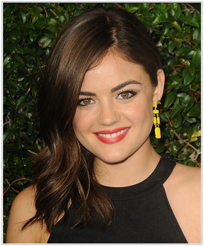 Lucy Hale: Hairstyles For A Triangular Or Pear Face Shape ...
