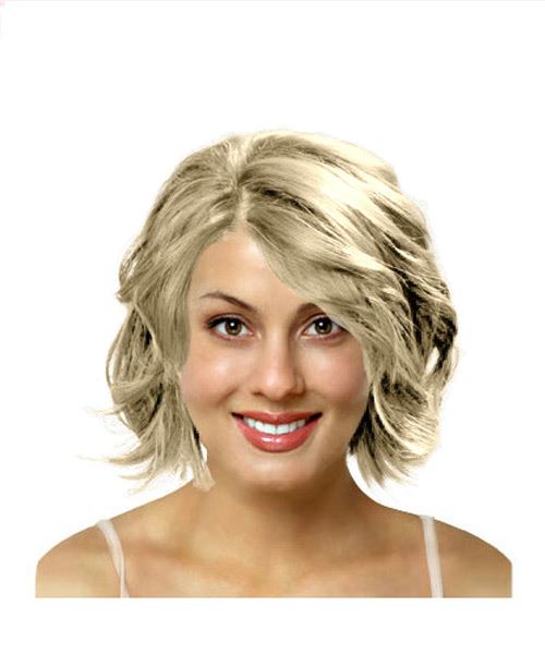 Wavy medium length hairstyle