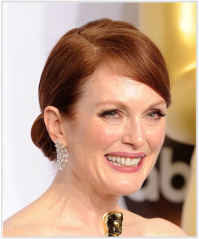 Julianne Moore Formal Updo from the Academy Awards 2015.